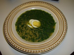 Spinatsuppe