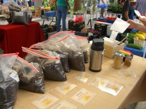 Hot coffee - imported beans but locally roasting. I got the "Kicking Horse" coffee. Apparently the "Kicking Ass" coffee didn't go over well.