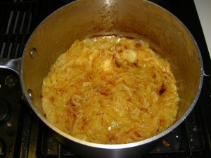 I could have knit a sweater in the time it took these onions to carmelize.