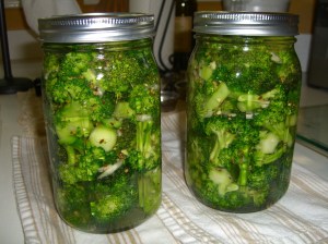 Pickling broccoli