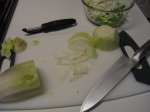 kim chi cutting daikon1
